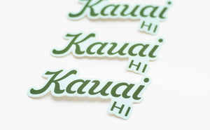 Kauai Lettering Vinyl Sticker - Hawaii