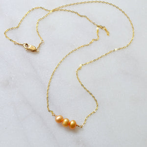 Triple Pearl Necklace