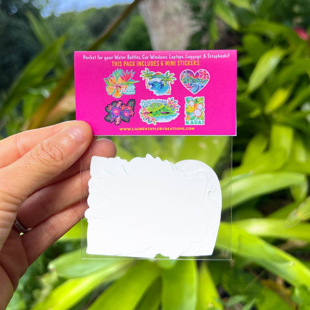 THE MINIS : Assorted Sticker Pack Collection Featuring Mini Designs and Characters