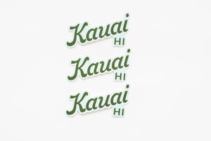 Kauai Lettering Vinyl Sticker - Hawaii
