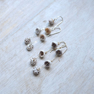 Dangling Puka Shell Earrings