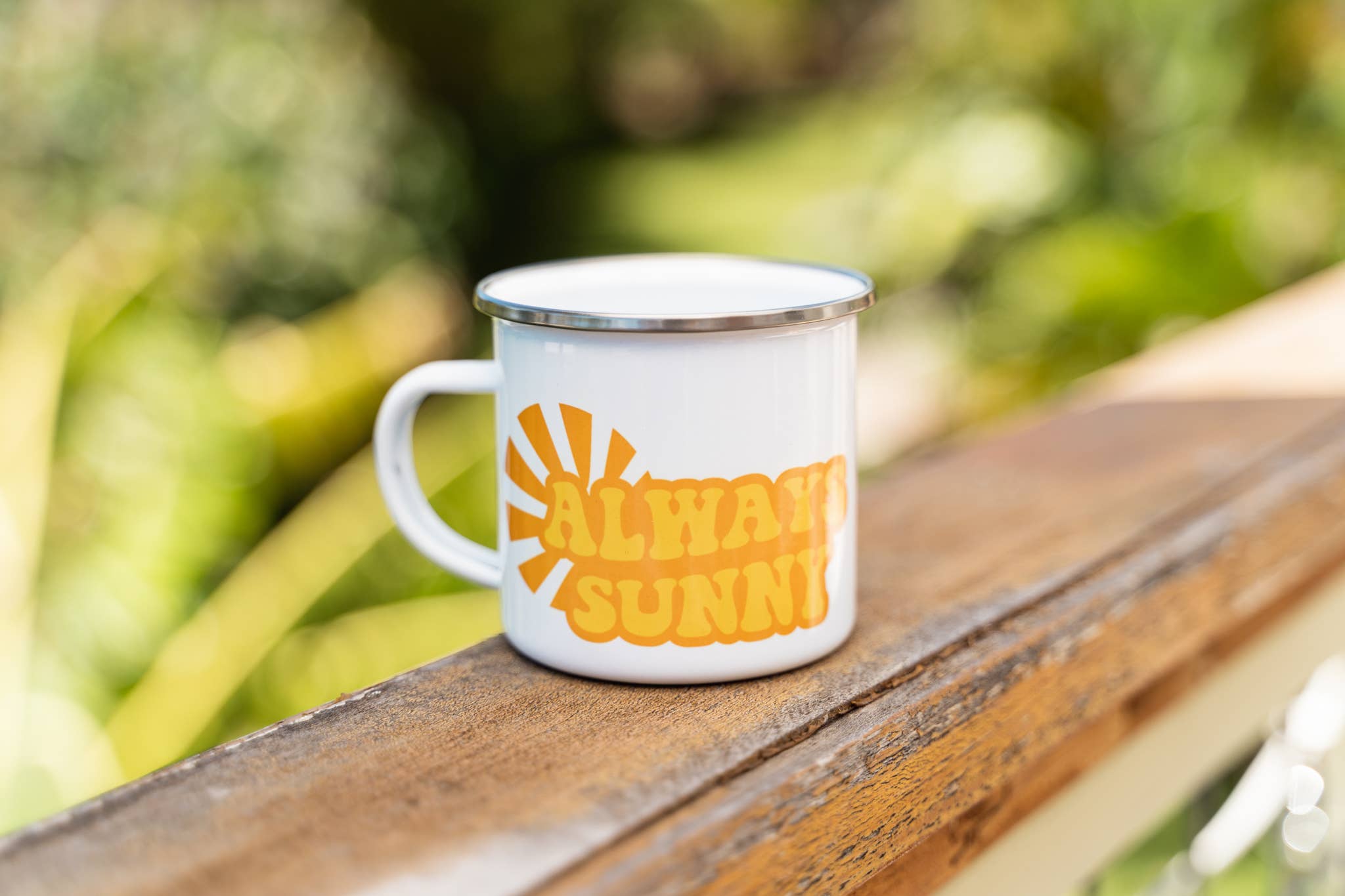 Retro Rainbow Camping Mug Collection — Inspirational Positive Quote Camp Mug