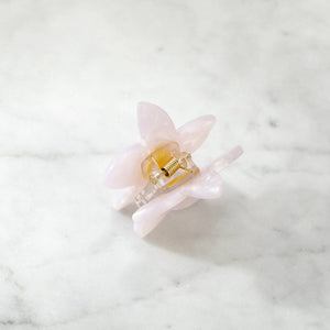 Plumeria Frangipani Hair Eco Friendly  Clip Claw, White