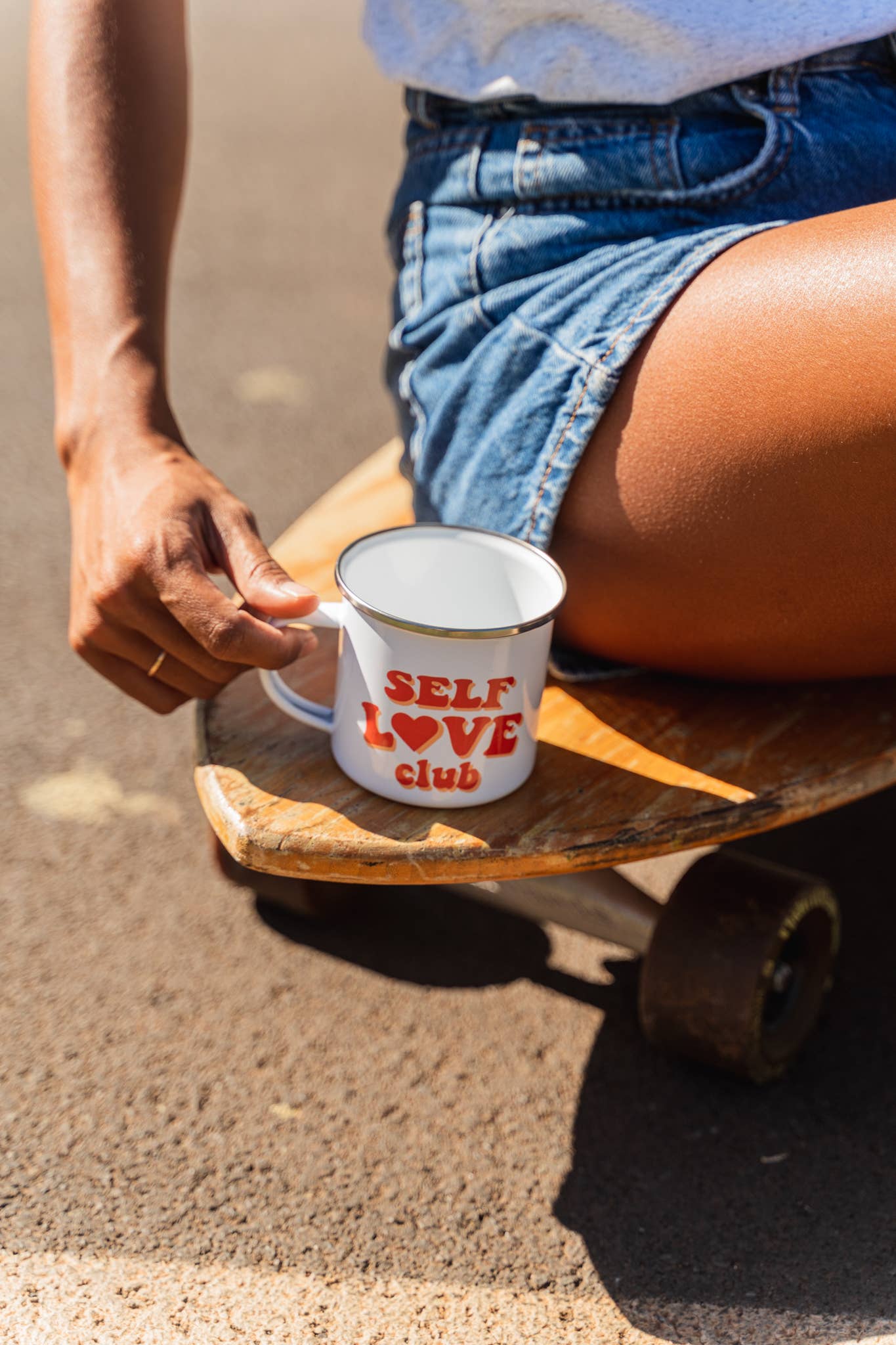 Retro Rainbow Camping Mug Collection — Inspirational Positive Quote Camp Mug