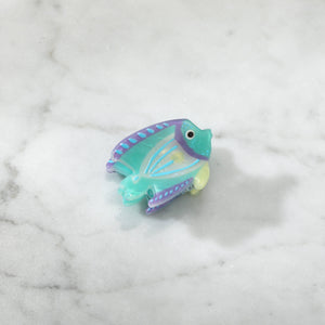 Mini Seafoam Reef Fish Hair Clip Claw
