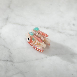 Mini Peach Reef Fish Hair Eco-Friendly  Clip Claw