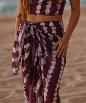 Crown Flower Organic Cotton Pareo