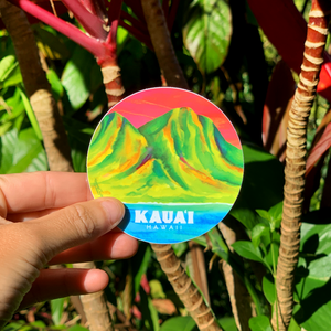 NA PALI CIRCLE STICKER - SMALL