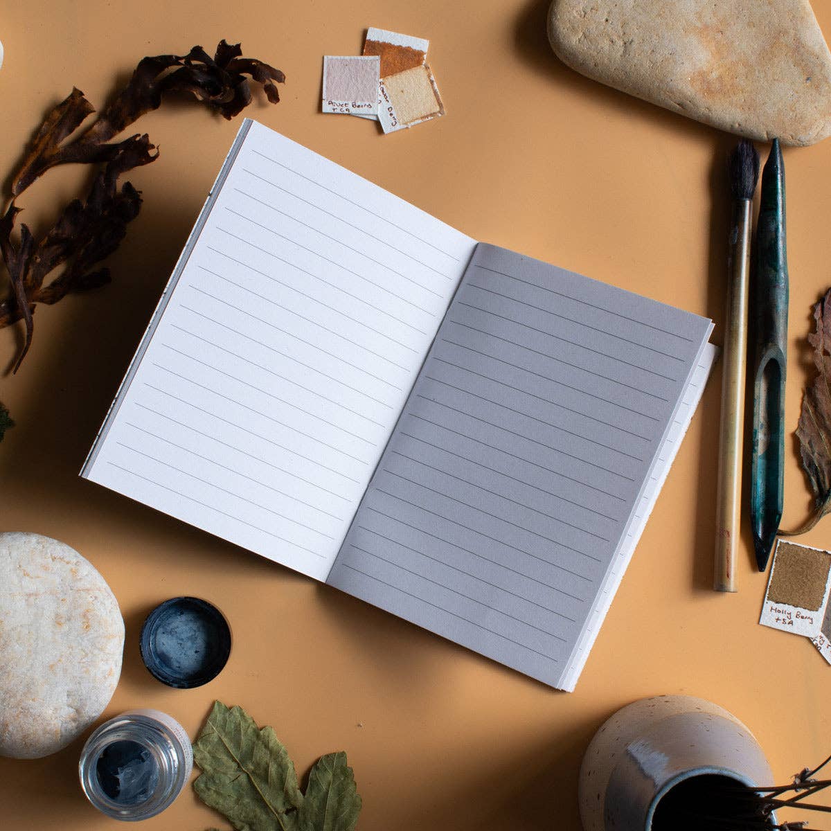 Lined Seaweed Paper A6 Notebook