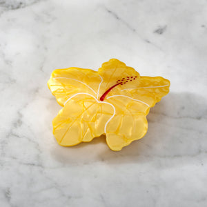 Yellow Hibiscus Hair Eco Friendly Clip Claw