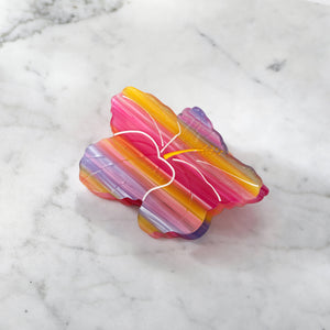 Sunset Hibiscus Hair Eco Friendly Clip Claw - Large