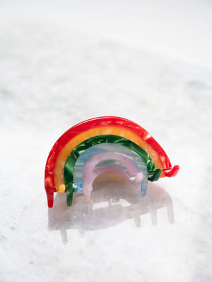 Rainbow Hair Clip Claw Eco Friendly - Medium