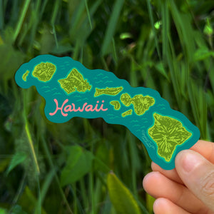 HAWAII ISLAND CHAIN STICKER - LARGE