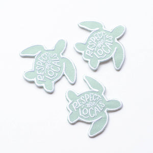 Respect The Local's Turtle Embroidered Iron-on Patch