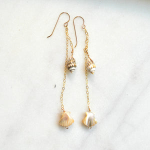 Dangling Shell Earrings