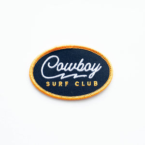 Cowboy Surf Club Embroidered Iron on Patch