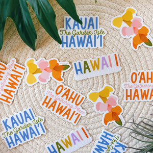 Kauai Hawaii Sticker | Hawaiian Island Sticker
