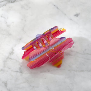 Sunset Hibiscus Hair Eco Friendly Clip Claw - Large