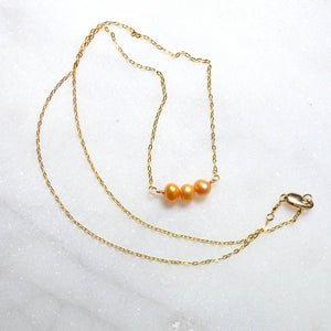 Triple Pearl Necklace