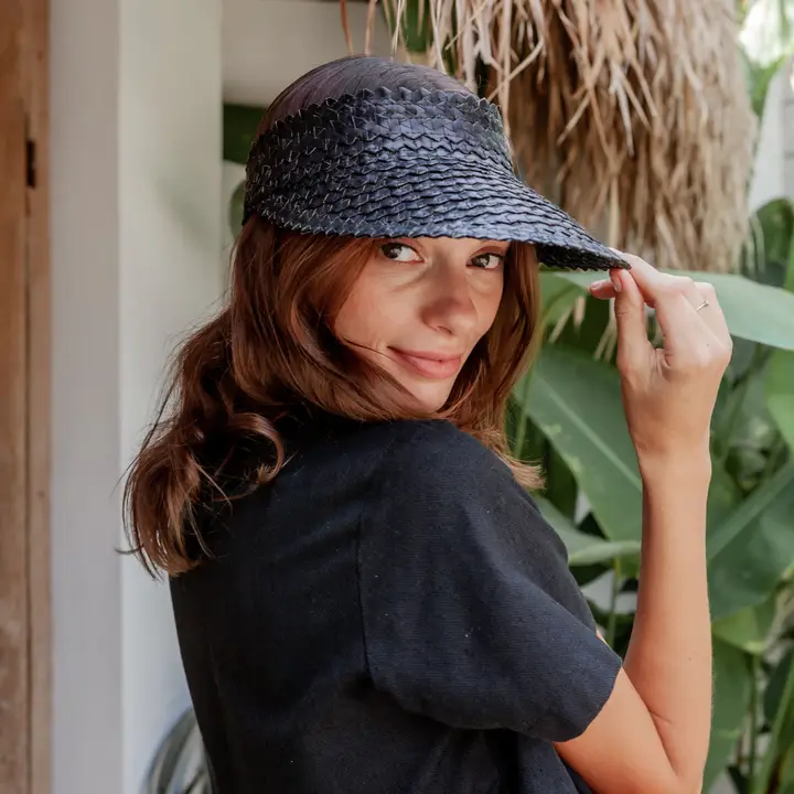 Rattan Sun Visor Hat
