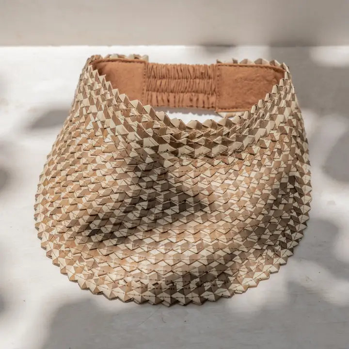 Rattan Sun Visor Hat