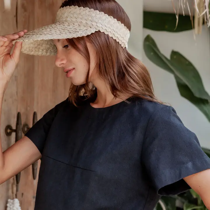 Rattan Sun Visor Hat