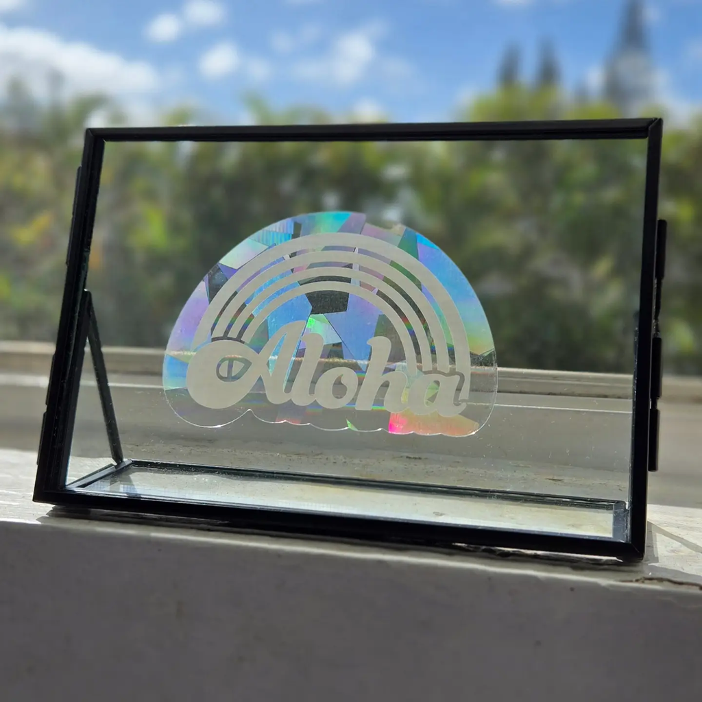 Aloha Lovely Sun catcher Sticker