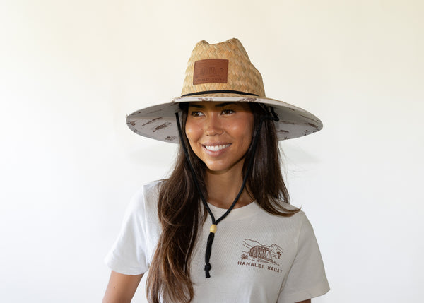 Lifeguard Hat with Leather Hanalei Pier Patch, photo 4