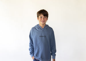Youth Hanalei Pier Hoodie, designed in Hanalei, Kauai