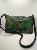 Palm Print Leather Cross Body
